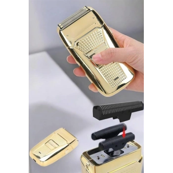 VipMarketim Tıraş Makinesi Paslanmaz Çelik Şarjlı Taşınabilir