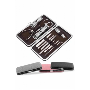 VipMarketim Tırnak Bakımı Tırnak Makası Profesyonel 12 Parça El Ayak Manikür Pedikür Seti