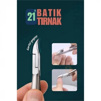 VipMarketim Tırnak Batık Makası Pedikür Makası Paslanmaz Çelik Profesyonel