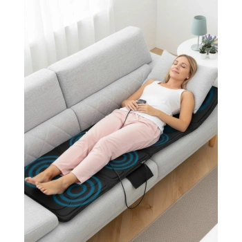 VipMarketim Titreşimli Isıtmalı Masaj Yatağı Sırt Boyun ve Tüm Vücut Rahatlatıcı