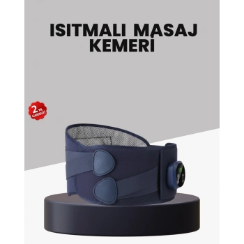 VipMarketim Titreşimli Masajlı Bel Kemeri Isıtmalı Destekli