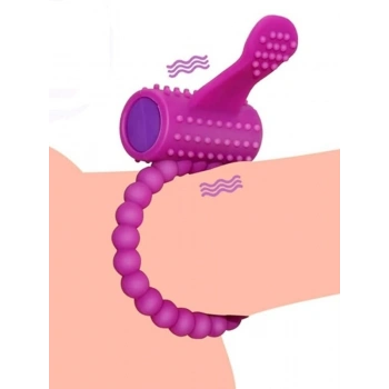 VipMarketim Titreşimli Tırtıklı Dilli Penis Halkası