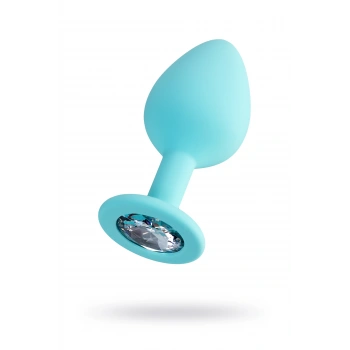 VipMarketim ToDo Brilliant Anal Plug, silikon, mavi, 8 cm, Ø 3 cm, 50 g
