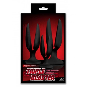 VipMarketim Triple Blaster Açılır 3lü Anal Tıkaç Seti