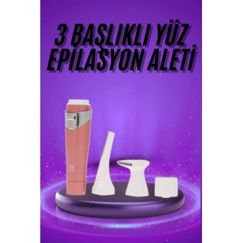 VipMarketim Tüm Cilt Tipleri Için 3 Başlıklı Yüz Çene Kıl Tüy Alma Tüm Cilt Tiplerine Uygun