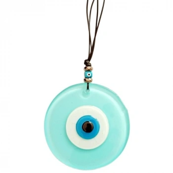 VipMarketim Turkuaz Rengi Nazar Boncuklu El Yapımı Duvar Süsü Hediyelik Eşya