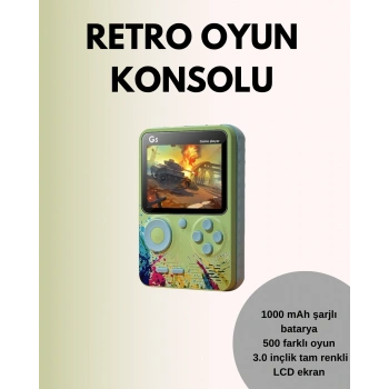 VipMarketim TV Bağlantılı 500 Oyunlu Mini Gameboy Konsol