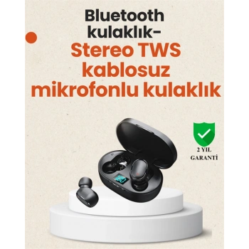 VipMarketim TWS Bluetooth Kulaklık Kulak İçi Kablosuz Dijital Göstergeli Çağrı Cevaplayabilen