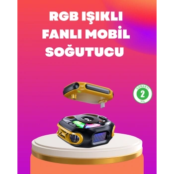 VipMarketim Type-C Girişli AI Modlu Yüksek Performanslı Telefon Soğutucu
