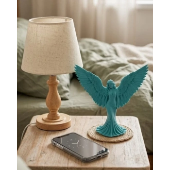 VipMarketim uaz Melek Biblo 3D Dekoratif Angel Figür Küçük Boy Ev Aksesuarı