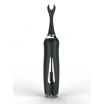 VipMarketim Üç Başlıklı Değiştirilebilir Vibratör Siyah