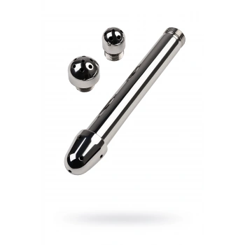 VipMarketim Üç Uçlu Anal Duş, Metal, Metal, Gümüş, 13 Cm