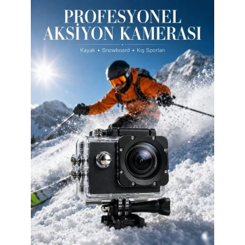 VipMarketim Ultra HD Video Çekimi İçin Profesyonel Aksiyon Kamerası