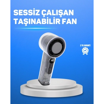 VipMarketim Ultra Sessiz USB Şarjlı Fan | Taşınabilir ve Hafif Tasarım