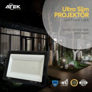 VipMarketim Ultra Slim Projektör Dış Mekan LED Işık