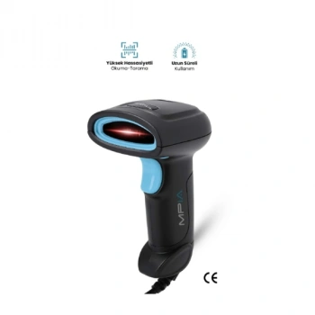 VipMarketim USB Kablolu 1D/2D Barkod & Karekod Okuyucu