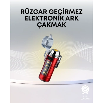 VipMarketim USB Şarjlı Suya Dayanıklı Elektrikli Çakmak