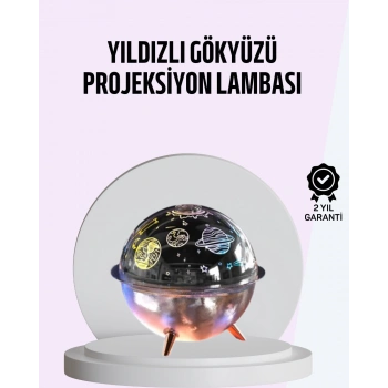 VipMarketim USB Şarjlı Uzay Temalı Işık Projektörü Hava Nemlendirici
