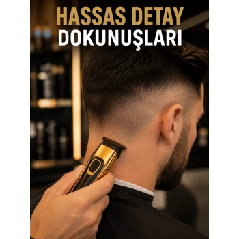 VipMarketim USB Type-C Şarjlı Çok Fonksiyonlu Saç ve Sakal Düzeltme Makinesi