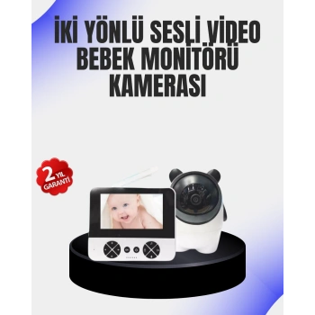 VipMarketim Uzaktan Kontrollü Bebek Kamerası Ninni ve Zoom Özellikli