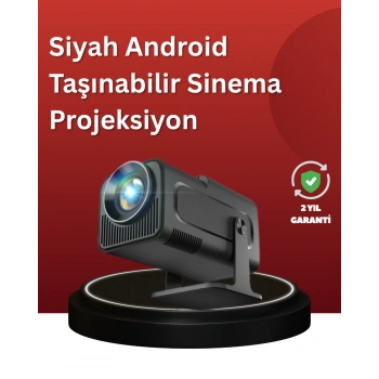 VipMarketim Uzun Ömürlü Lamba ve Dahili Hoparlörlü Ev Sinema Projektörü
