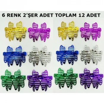 VipMarketim Vegas Casino Temalı Parti Gözlüğü 6 Renk 12 Adet