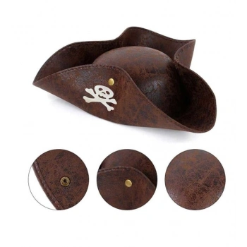 VipMarketim Vinleks Kaptan Jack Korsan Şapkası