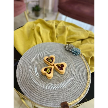 VipMarketim DecoHandy 39cm Çiçekli Jüt Örme Supla Amerikan Servis