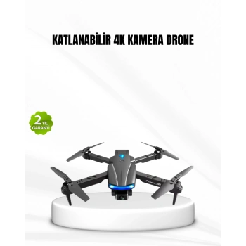 VipMarketim Wi-Fi Bağlantılı 4K Drone Katlanabilir ve 360° Takla Özellikli