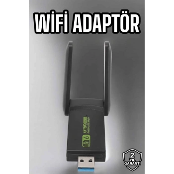 VipMarketim Wifi Adaptör Çift Bantlı Kablosuz Wifi Adaptörü