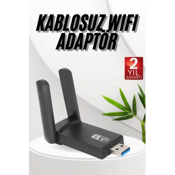 VipMarketim Wifi Adaptörü Bt5.0 Wifi 2si Bir Arada Çift Bantlı Çift Anten