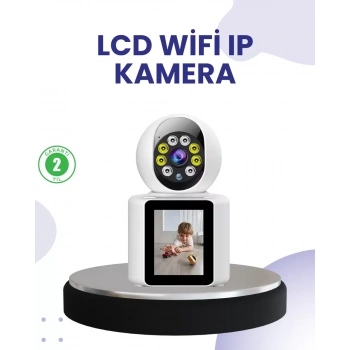 VipMarketim WiFi İç Mekan Kamera 2K Gece Görüşlü Çift Yönlü Görüntü Konuşma Destekli