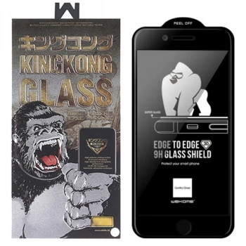 VipMarketim WK iPhone SE3-SE2 İPhone 8-7 Kingkong Curved Tempered Cam Ekran Koruyucu-(5775)