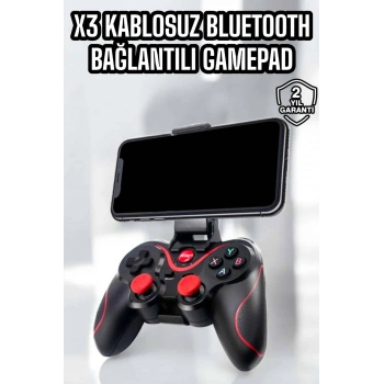 VipMarketim X3 Gamepad Oyun Kolu Bluetooth Bağlantılı Gamestick Android Uyumlu