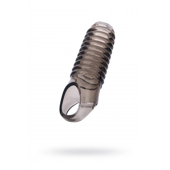 VipMarketim Xlover Penis Klıfı, Boyut Arttırıcı, TPE, Siyah Şeffaf, 11 cm