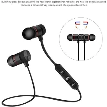 VipMarketim XT-6 Mıknatıslı Sport Wireless Kablosuz Bluetooth Kulaklık-(5775)