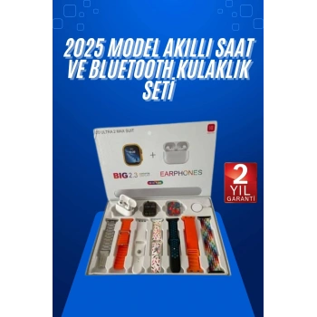 VipMarketim Yeni Nesil 7 Kordonlu Arama Bildirim Özellikli Kulaklık Hediyeli Akıllı Saat