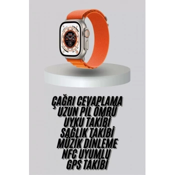 VipMarketim Yeni Nesil Akıllı Saat Uyku ve Sağlık Takibi Titeşimli Sesli Arama Mesaj ve Bildirim Görme