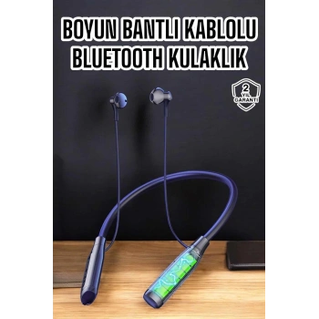 VipMarketim Yeni Nesil Bluetooth Kulaklık Kablolu Kulak İçi Dijital Göstergeli