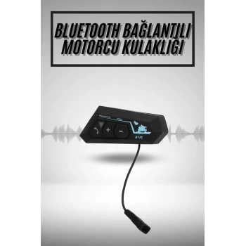 VipMarketim Yeni Nesil Dinleme Ve Konuşma Özellikli Intercom Kask Kulaklığı 5.0 Bluetooth