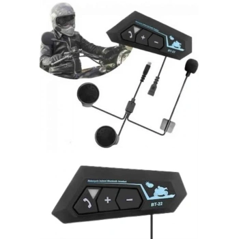 VipMarketim Yeni Nesil Dinleme Ve Konuşma Özellikli Intercom Kask Kulaklığı 5.0 Bluetooth