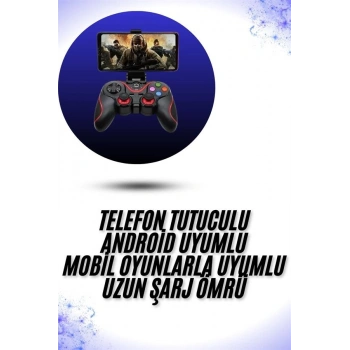 VipMarketim Yeni Nesil X3 Gamepad Android Uyumlu Telefon Tutucu Özellikli Joystick