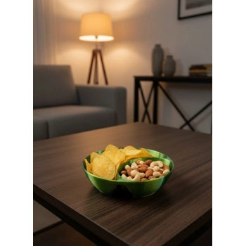 VipMarketim Yeşil Çerezlik Kase Seti 4 Adet 3x12 cm