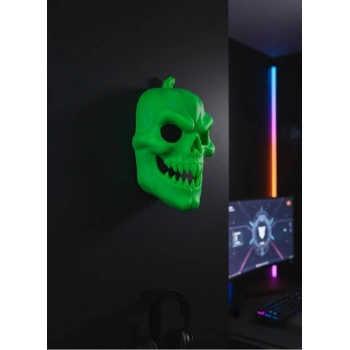 VipMarketim Yeşil Korku Temalı Maske Cadılar Bayramı Dekor