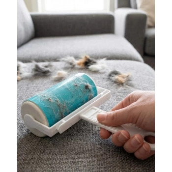 VipMarketim Yıkanabilir Tüy Toplama Rulosu Kedi Köpek Tüyü Temizleme Çok Amaçlı Temizlik Aparatı