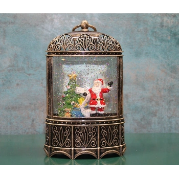 VipMarketim Yılbaşı Temalı Işıklı Müzikli Kar Küresi Model 4