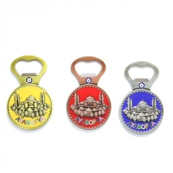 VipMarketim Yöresel Ayasofya Magnet Ve Açacak Yuvarlak Tasarım