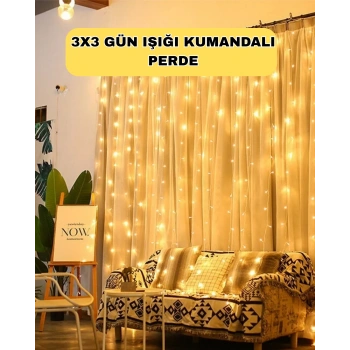 VipMarketim Zaman Ayarlı 8 Modlu Günışığı Perde Led Işık USB Çalışma