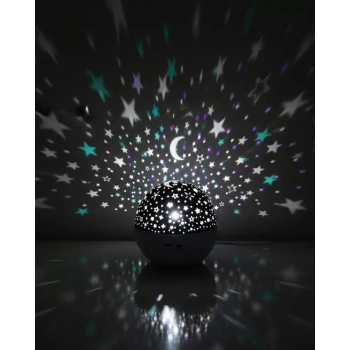 VipMarketim Zaman Ayarlı Fişli Yıldız Projektör Ortam Lambası