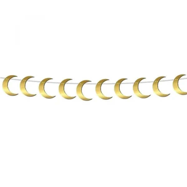 !TOPTAN! Hilal Dekoratif Süs Gold 160 cm